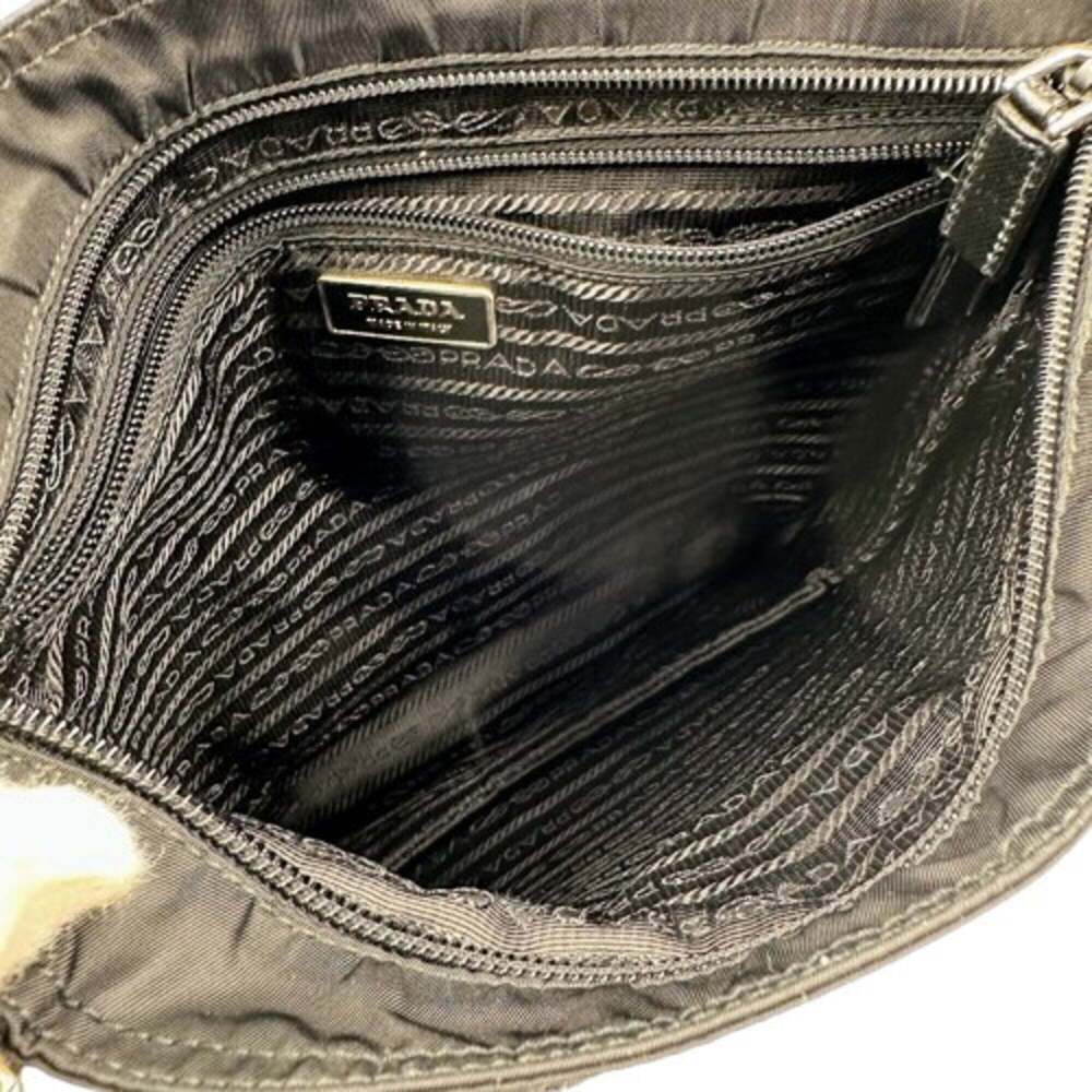 PRADA Black Leather Saffiano Shoulder Bag - Picture 7 of 9